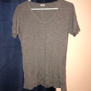 Garage brand gray heather vneck T-shirt